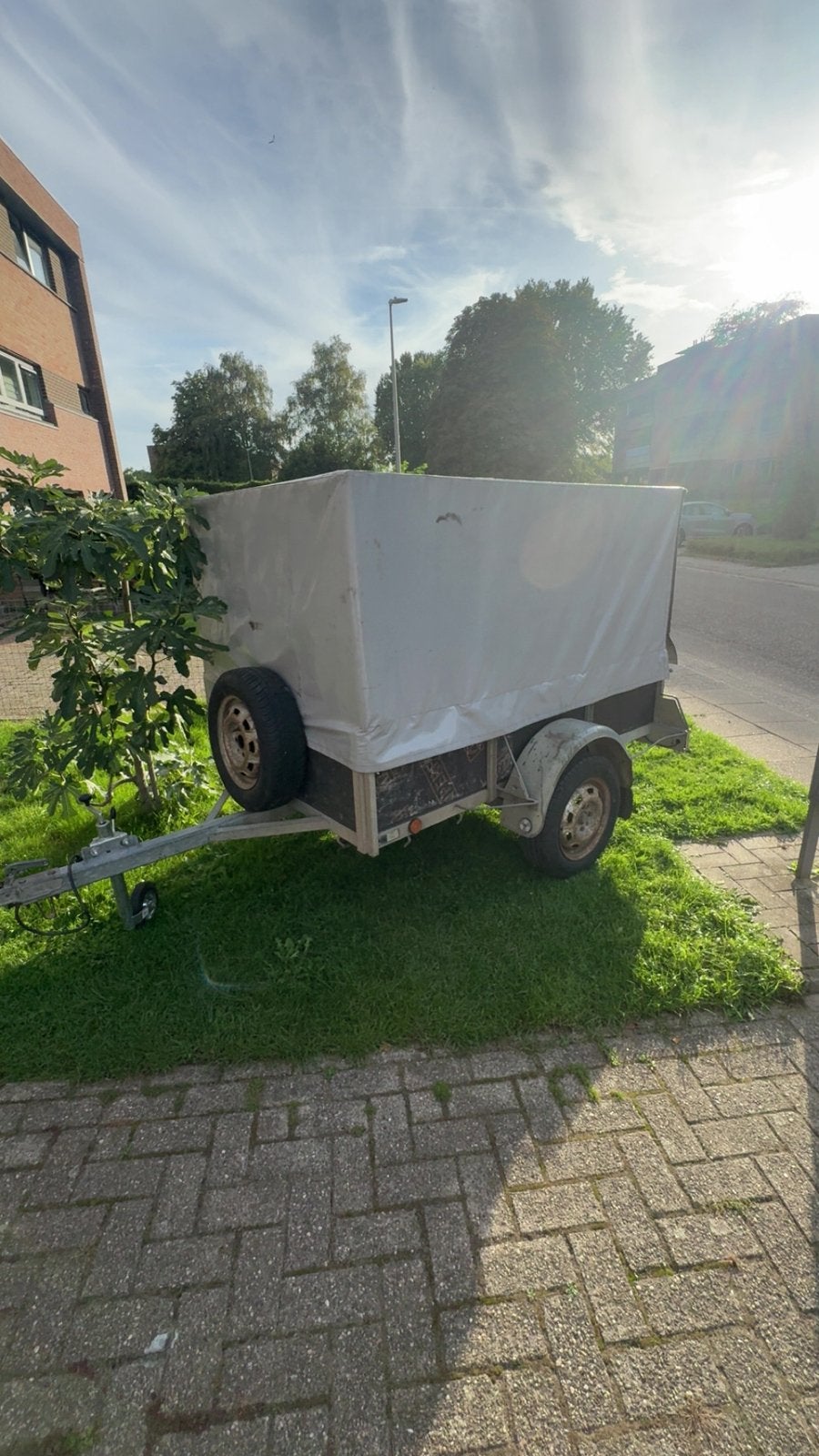 Aanhangwagen met huif te koop, Auto diversen, Ophalen, Zo goed als nieuw