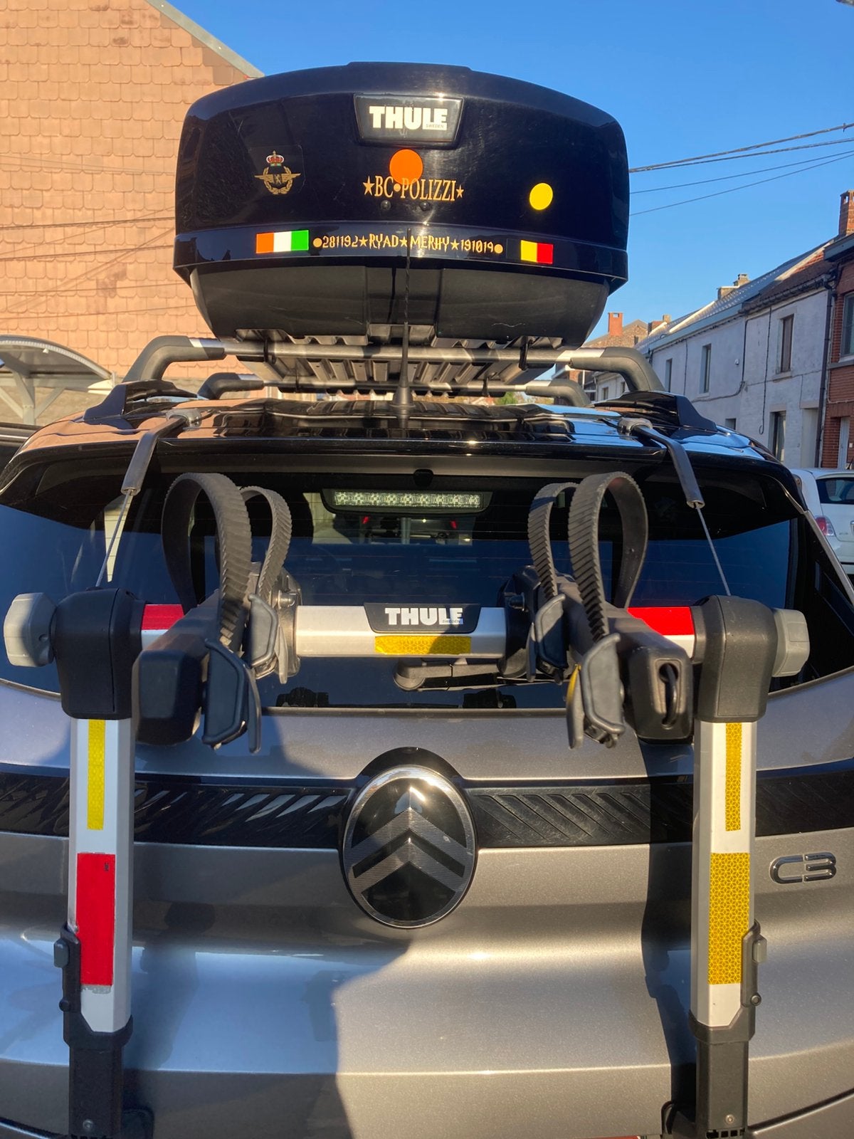 PORTE VÉLOS (2) THULE, Auto diversen, Ophalen, 2 fietsen, Gebruikt