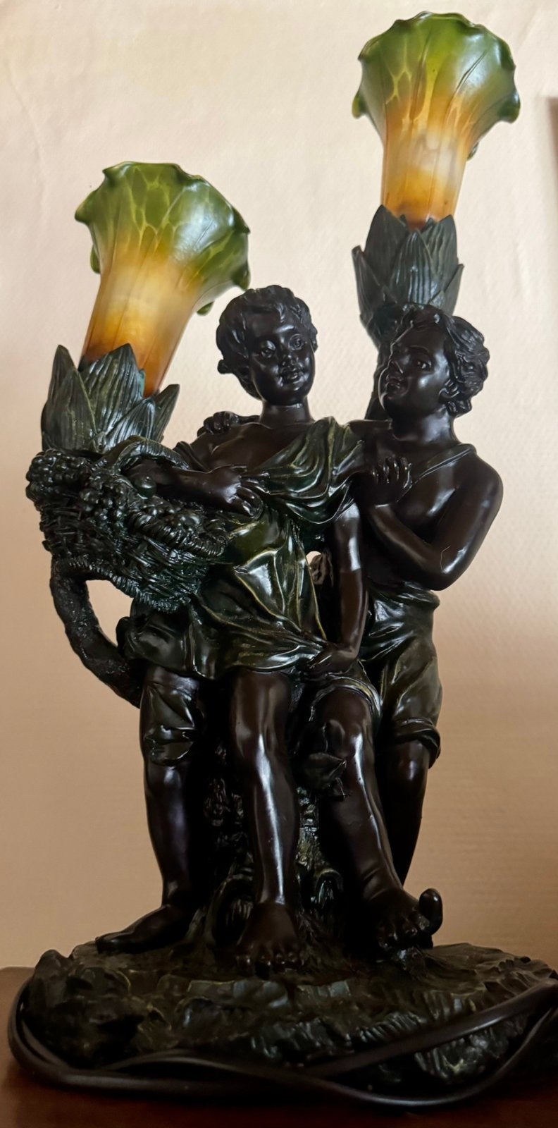 Art Nouveau tafellamp in de Franse stijl van rond 1900, Antiek en Kunst, Ophalen