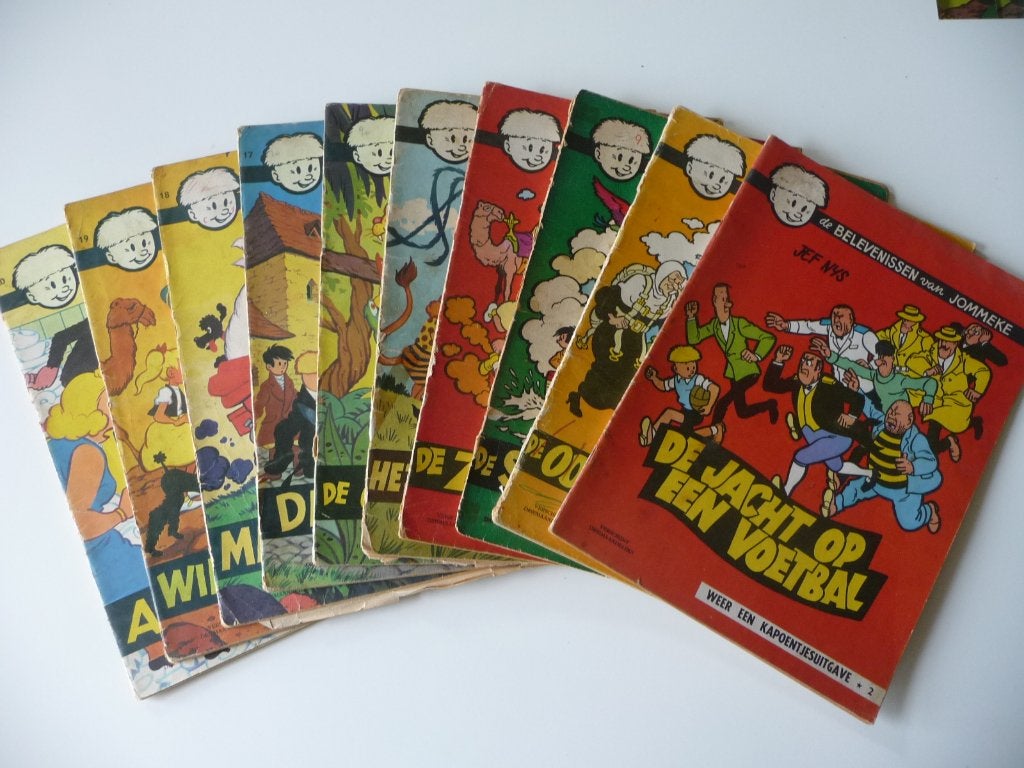 Jommeke - 60s - ook eerste drukken, Boeken, Gelezen, Jef Nys., Ophalen of Verzenden, Meerdere stripboeken