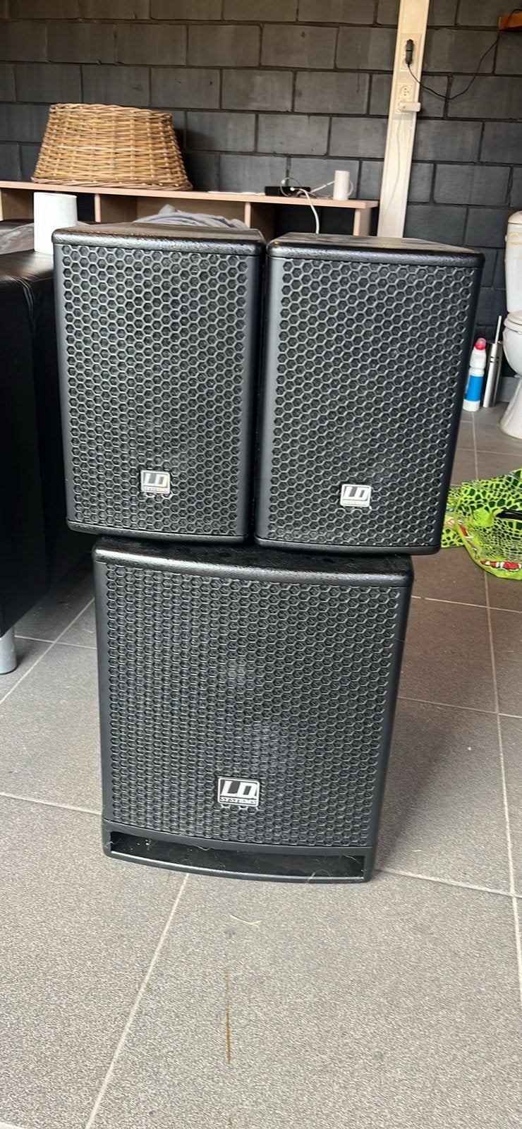 complete LD Systems DAVE 10 G3 actieve 2.1 geluidset, Audio, Tv en Foto, Professionele apparaten, Ophalen, Zo goed als nieuw
