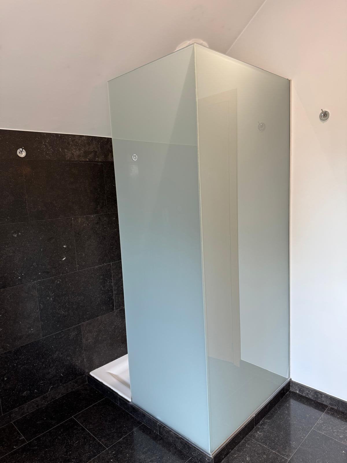 Ensemble douche receveur Alibert parois verre sablé 90x120, Doe-het-zelf en Bouw, Ophalen, Zo goed als nieuw, Glas, Douche