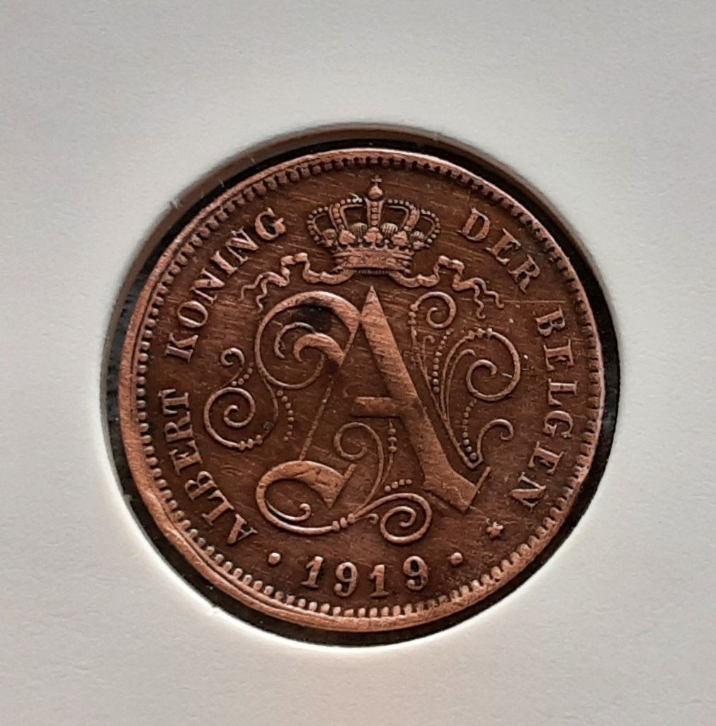 Belgique - 2 cents - 1919 fl. (Ref 016) Livraison gratuite., Enlèvement ou Envoi, Monnaie en vrac