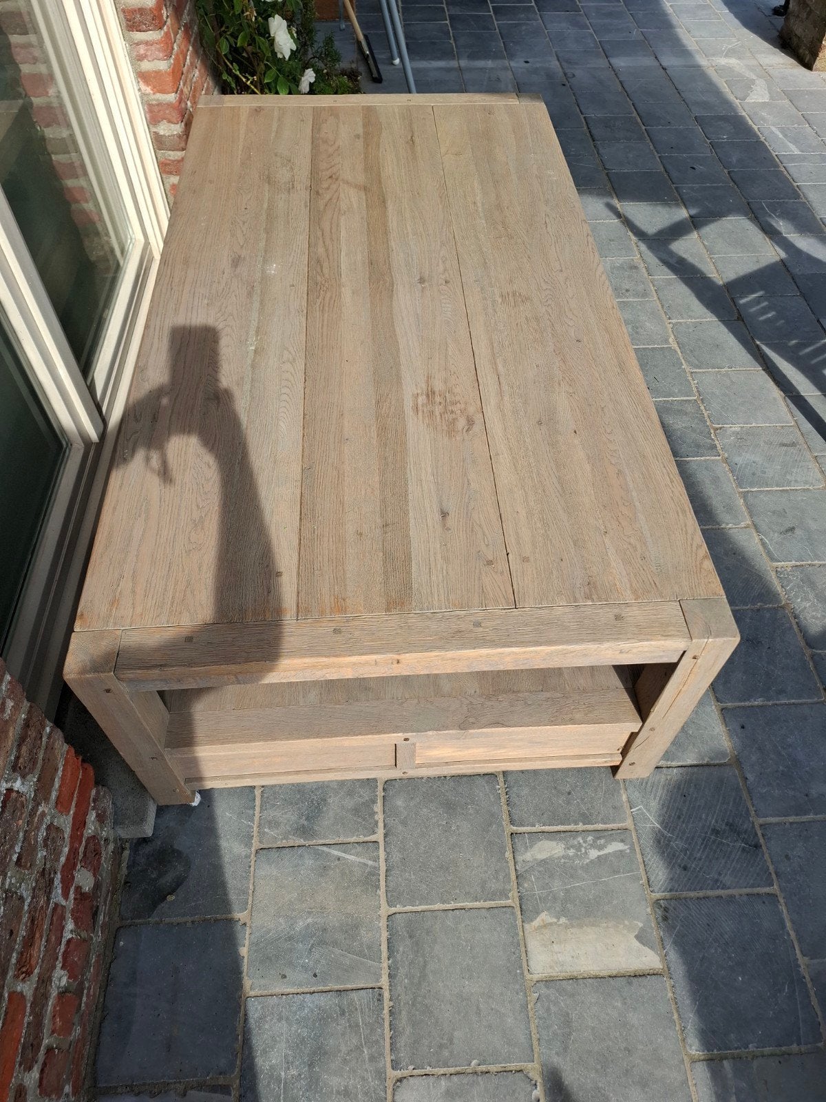 Zeer mooie tafel, Jardin & Terrasse, Tables de jardin, Bois, Enlèvement