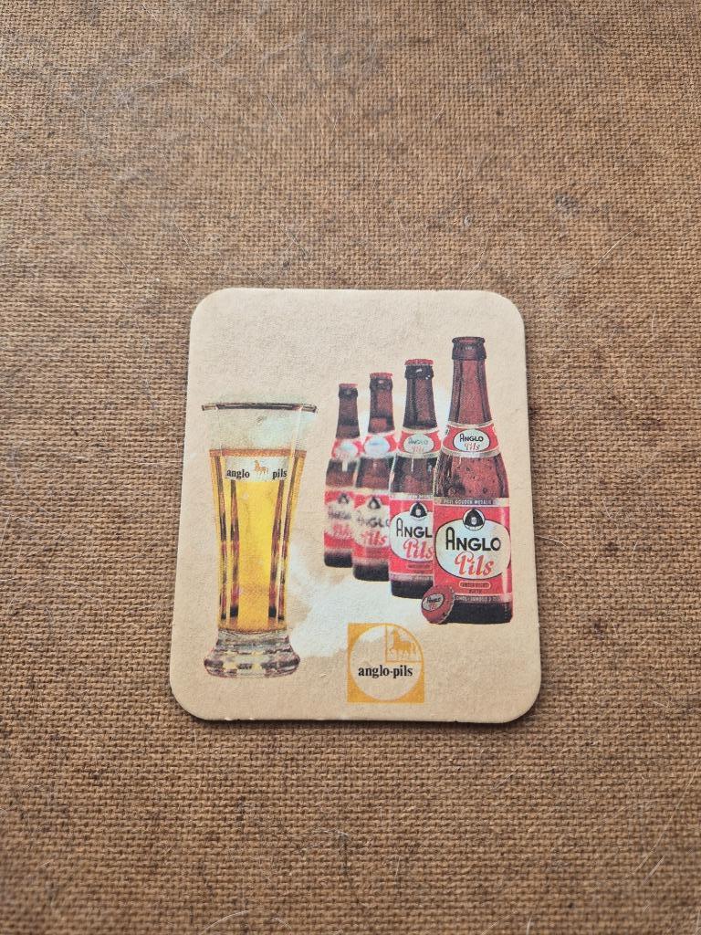 Sous bock Anglo Pils, Verzamelen, Biermerken, Ophalen of Verzenden, Gebruikt, Viltje(s), Overige merken