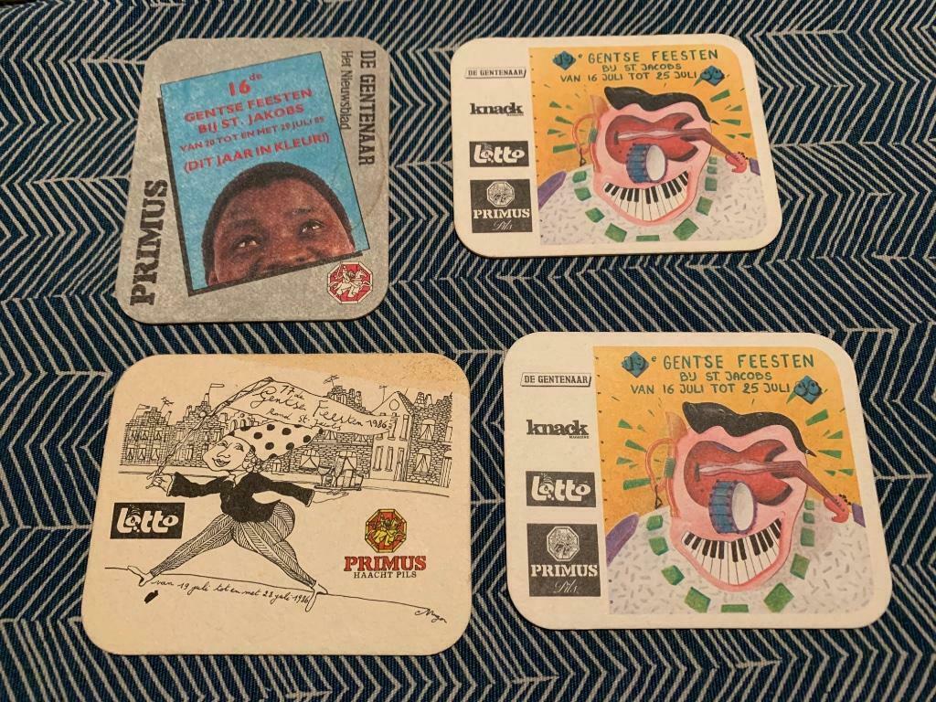 Bierviltjes Gentse Feesten, Enlèvement, Utilisé, Sous-bock, Autres marques