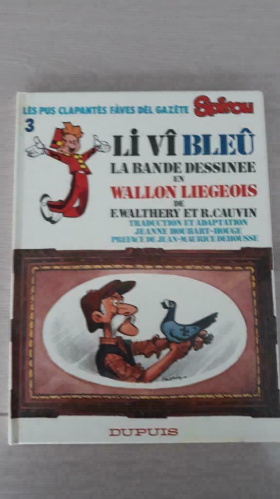 Le Vieux Bleu en Wallon Liègeois - EO - Dédicacé Walthéry, Livres, Une BD, Enlèvement ou Envoi, Utilisé