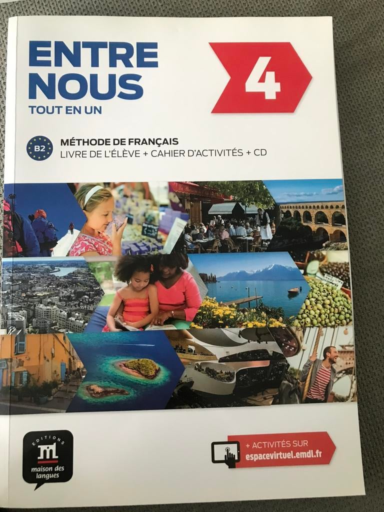 Entre Nous tour en un 4 Methode de Français, Boeken, Ophalen of Verzenden, Zo goed als nieuw