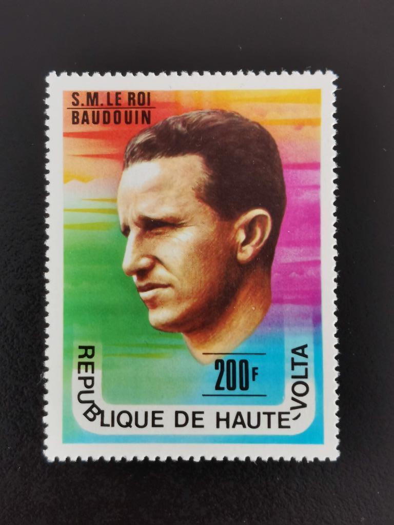 Haute-Volta 1977 - Koning Boudewijn  **, Ophalen of Verzenden, Overige landen, Postfris