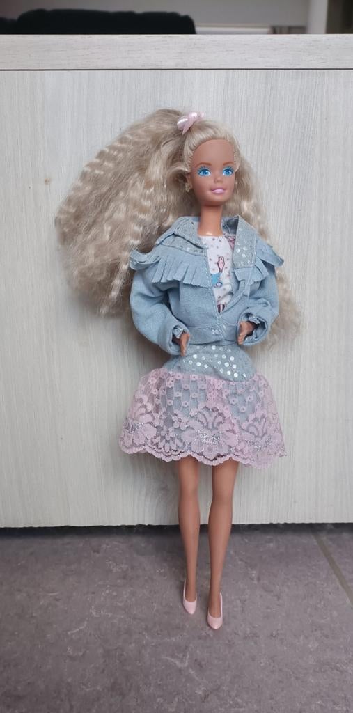 Vintage Barbie Feeling Fun Denim look...1988, Ophalen of Verzenden, Zo goed als nieuw, Overige typen