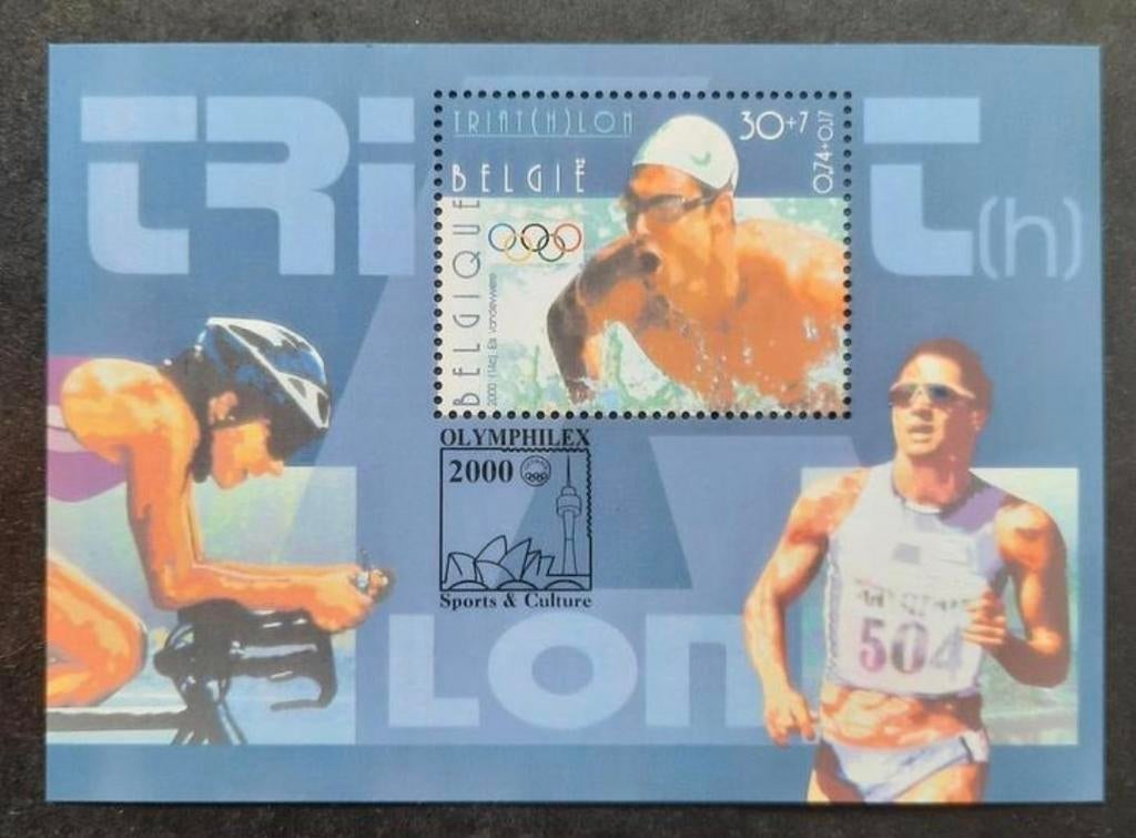 Belgique : OBP 2911-BL86 ** Jeux olympiques de 2000., Sans timbre, Neuf, Enlèvement ou Envoi, Non oblitéré