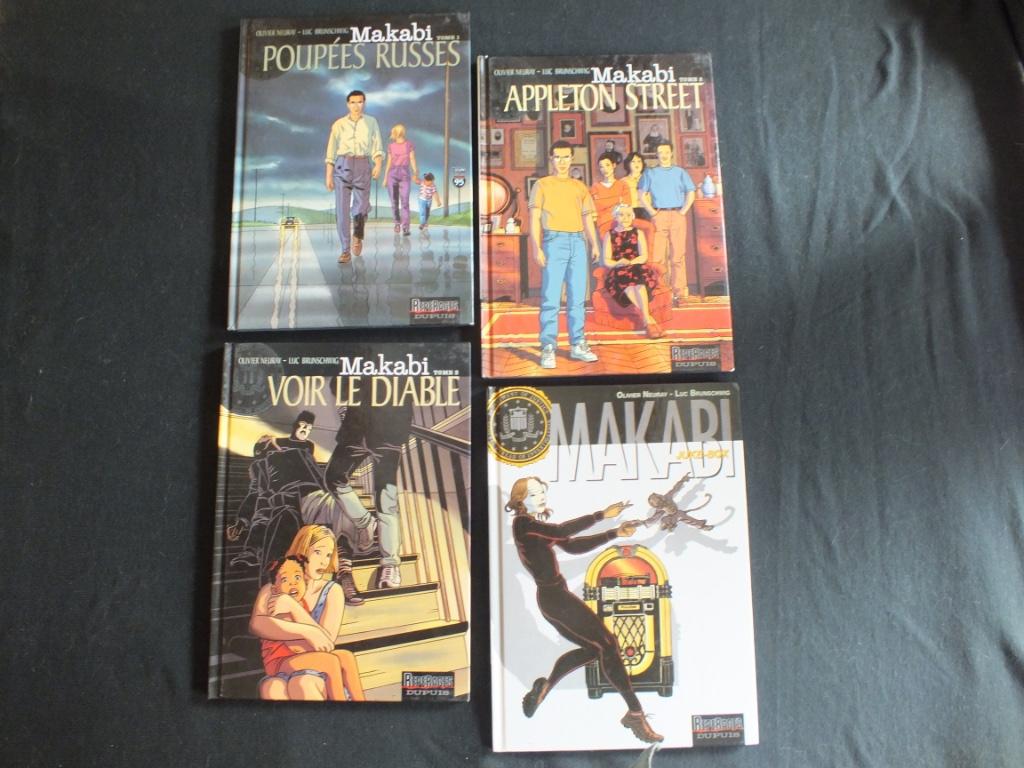 MAKABI (4 ALBUMS). EDITIES DUPUIS, Boeken, Ophalen of Verzenden, Zo goed als nieuw, Complete serie of reeks, NEURAY-BRUNSCHWNG