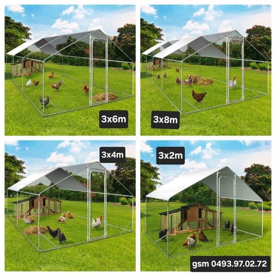 kippenrennen NIEUW + draad + dakje, Ophalen, Nieuw, Kippenhok of Kippenren