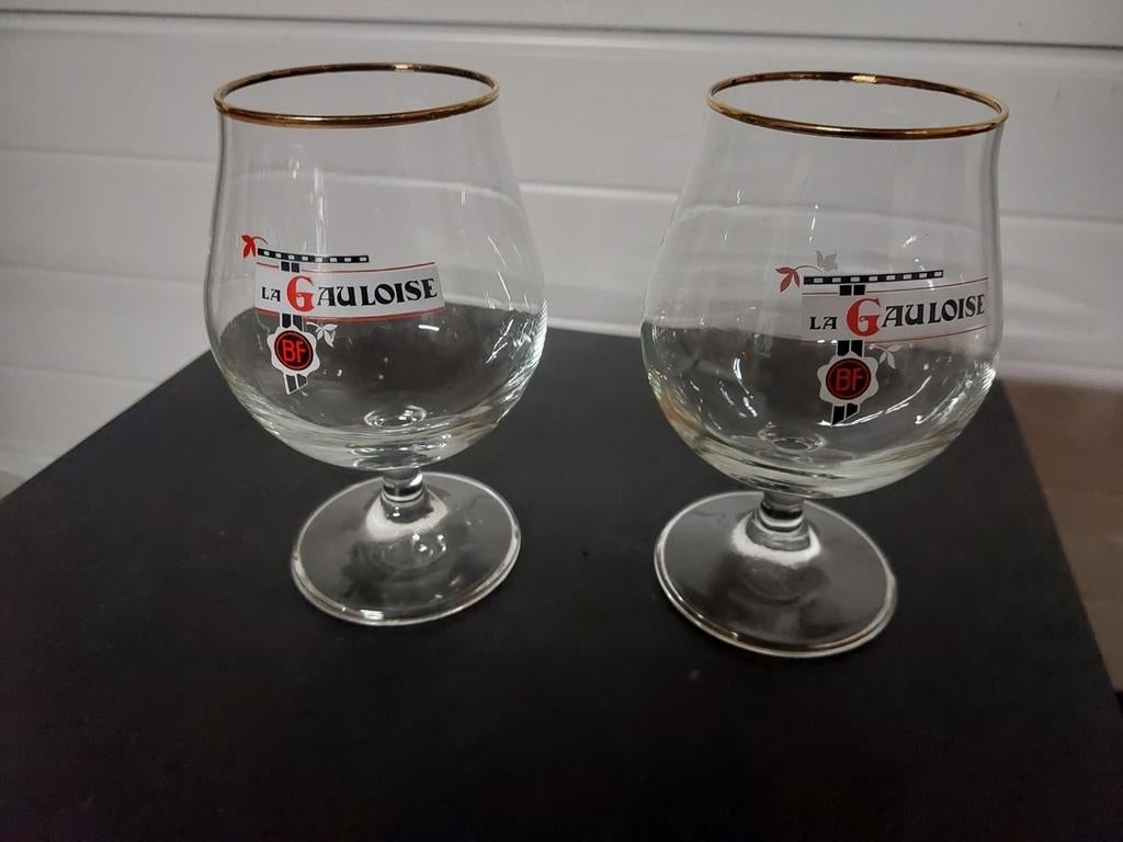 La gauloise bierglas, Ophalen of Verzenden, Zo goed als nieuw, Bierglas
