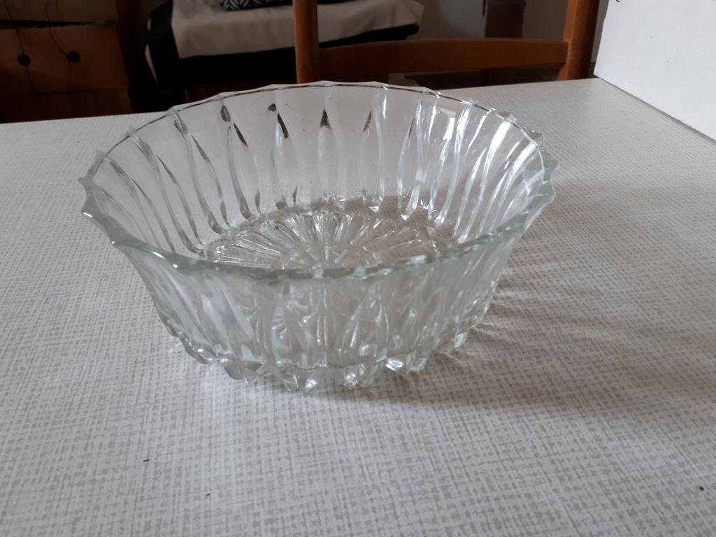 Vintage glazen kom, Antiek en Kunst, Ophalen of Verzenden