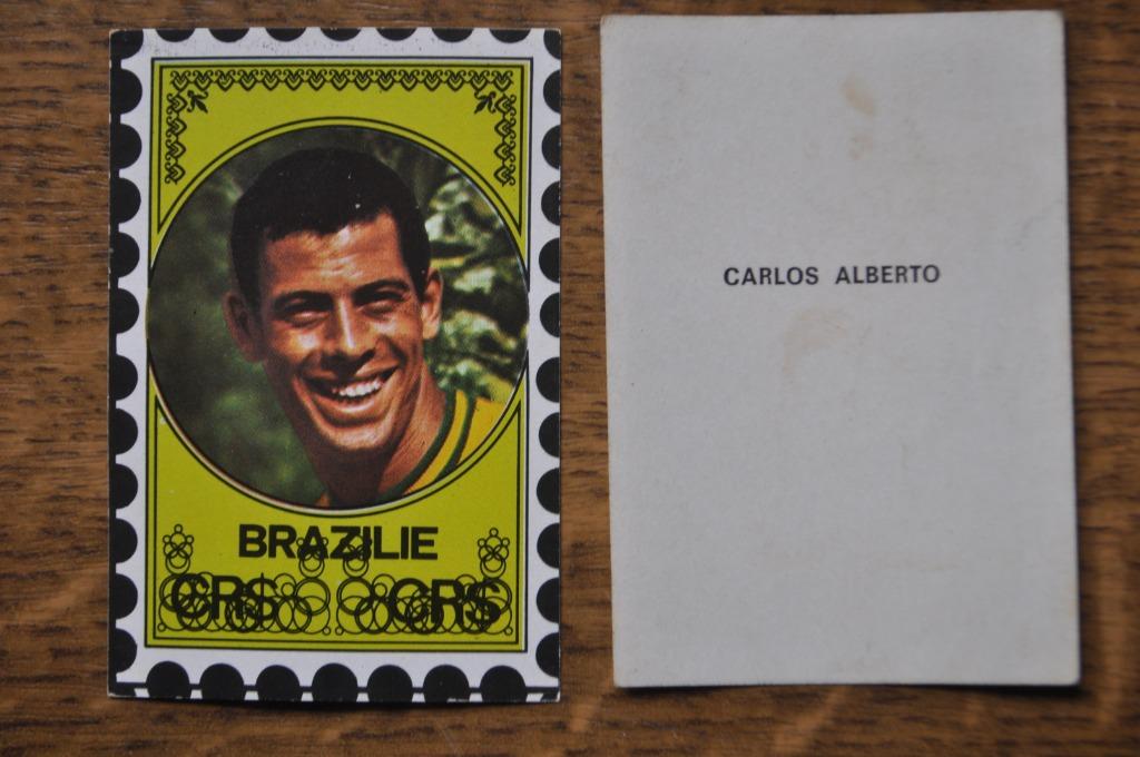 VANDERHOUT PLAATJE WORLD CUP 70 CARLOS ALBERTO, Enlèvement ou Envoi, Comme neuf, Image
