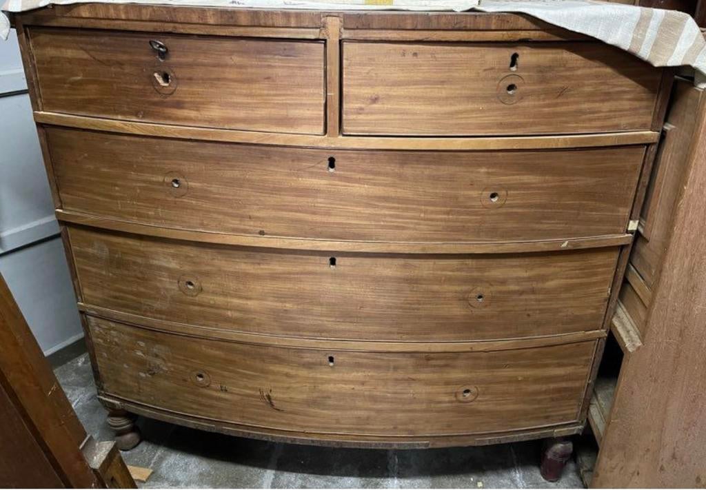 Commode en bous massif a restaurer, Ophalen, Gebruikt
