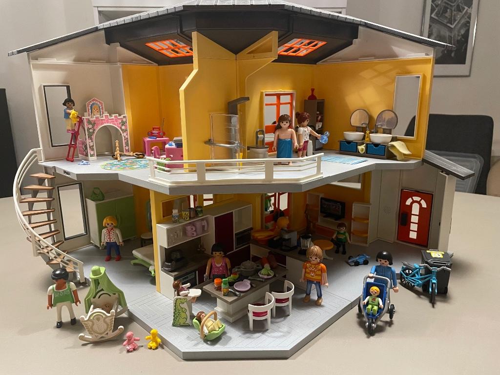 Playmobil Maison moderne, Enlèvement, Utilisé, Ensemble complet