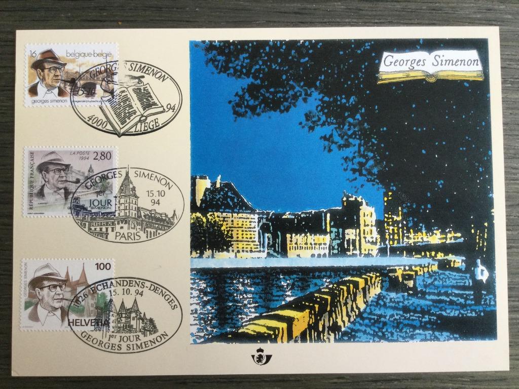 België / Belgique / France / Suisse OBP 2579HK Herdenkingska, Timbres & Monnaies, Affranchi, Oblitération 1er jour, Envoi, Autre