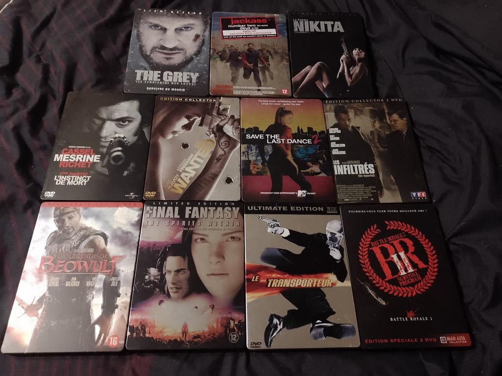 A vendre lot de 11 coffrets DVD Stellbook, À partir de 12 ans, Enlèvement ou Envoi, Comme neuf, Coffret