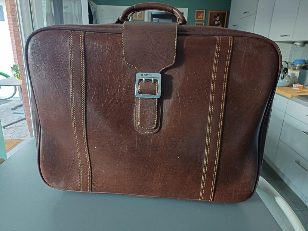 Lederen koffer samsonite, Handtassen en Accessoires, Koffers, Ophalen