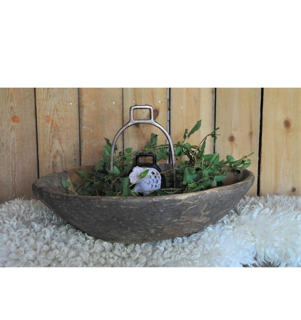 Decoratieve houten schaal, Huis en Inrichting, Woonaccessoires | Schalen en Manden, Nieuw, Schaal, Ophalen