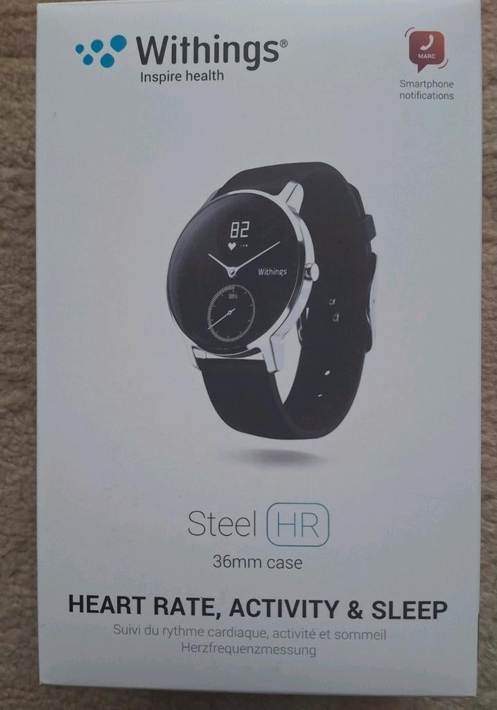 Withings.steel HR smartwatch, Handtassen en Accessoires, Horloges | Heren, Gebruikt, Ophalen of Verzenden