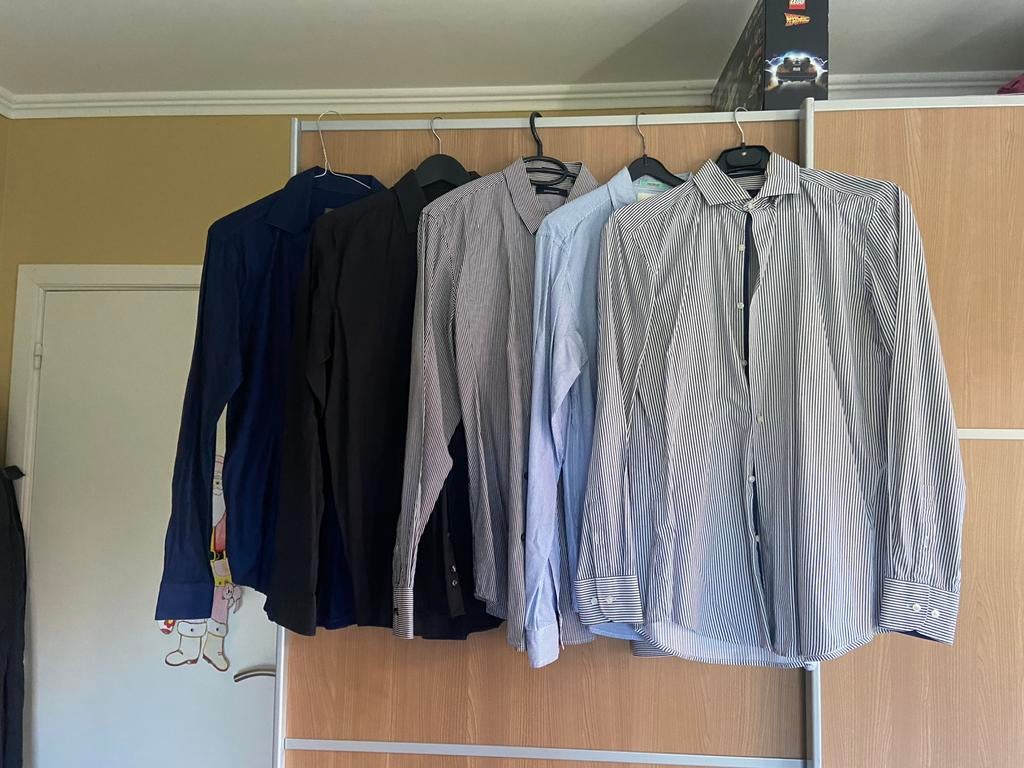 Lot14 chemises Levi's Boss State Matirique Tommy Hilfiger, Enlèvement ou Envoi