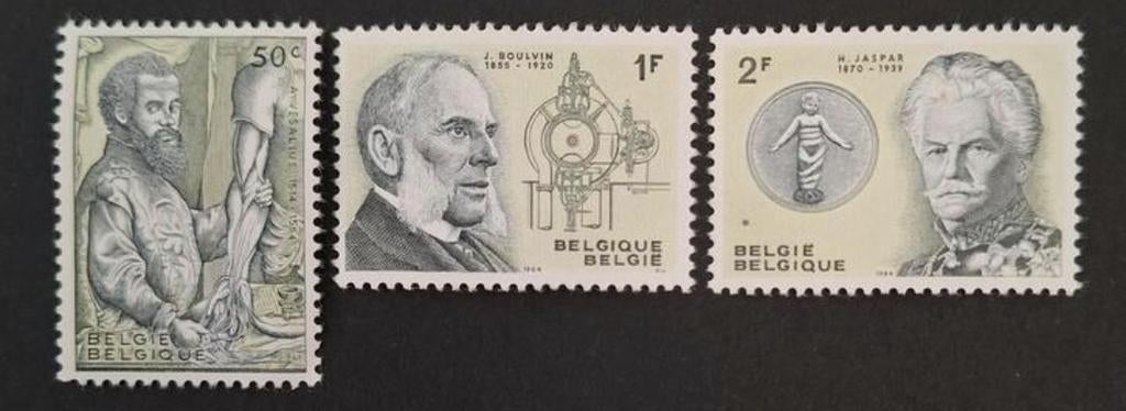 Belgique : COB 1281/83 ** Célébrités belges 1964., Sans timbre, Neuf, Enlèvement ou Envoi, Non oblitéré