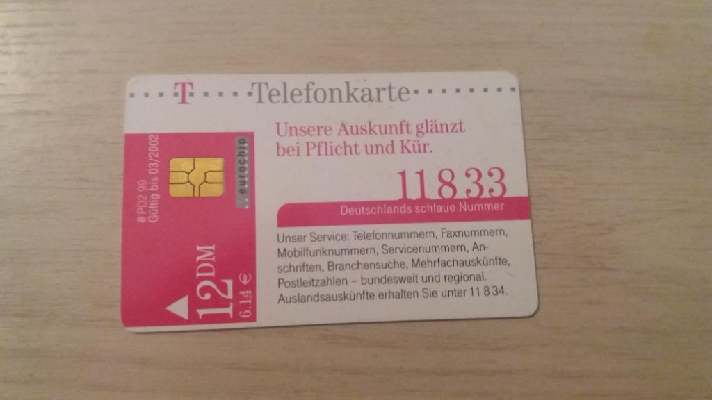 carte téléphonique à puce Allemagne 12 dm vintage, Collections, Enlèvement ou Envoi