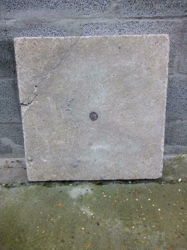 betonnen deksel 55 x 55 x 4 cm, Ophalen, Gebruikt