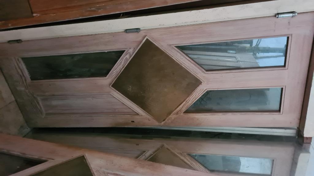 Massieve designdeur met spiegelglas, exclusief, Ophalen, Gebruikt, Minder dan 80 cm, Binnendeur