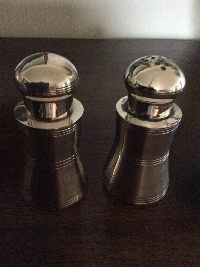zilveren peper- en zoutvat, Antiek en Kunst, Ophalen of Verzenden, Zilver
