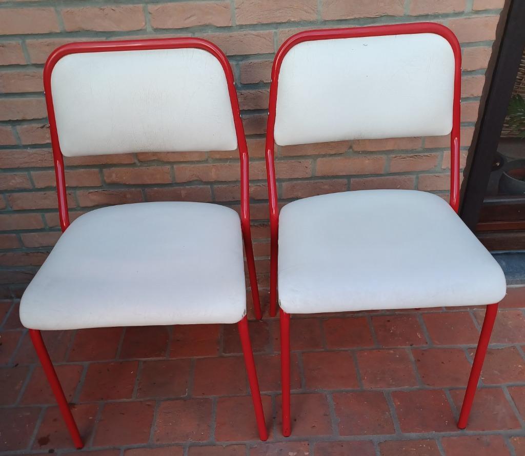 Chaises vintage, Métal, Deux, Enlèvement, Utilisé