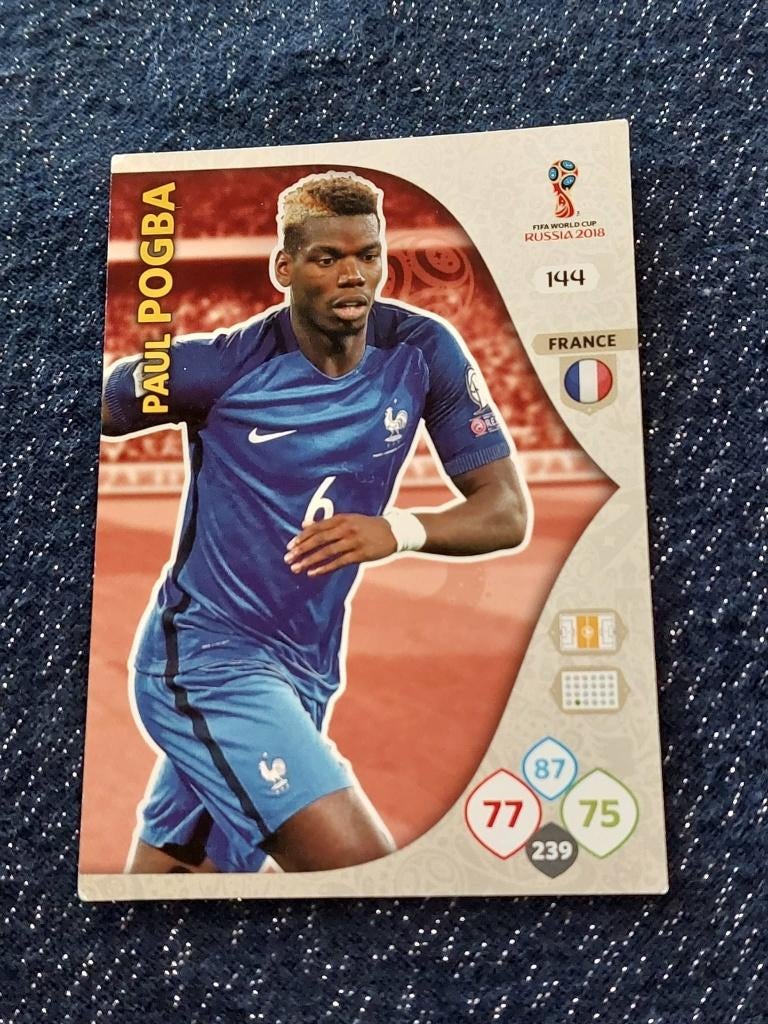 Voetbalkaart/Panini/Paul Pogba/Frankrijk/WK 2018, Envoi, Comme neuf, Cartes de joueur