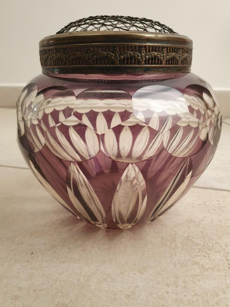 Unieke Val Saint Lambert pic fleur, prune, art deco, Antiek en Kunst, Ophalen