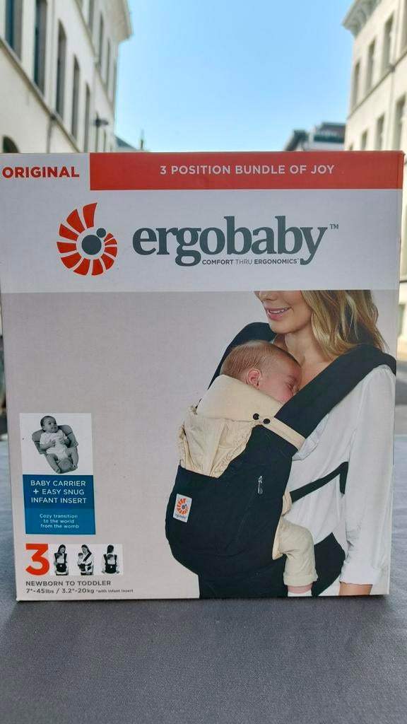 Ergobaby draagzak met baby instert, Ophalen of Verzenden, Gebruikt, Draagzak