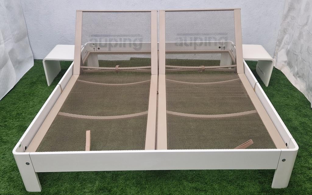 Auping Auronde Bed 180x200cm met 2 Bijzettafeltjes, Ophalen of Verzenden, Zo goed als nieuw