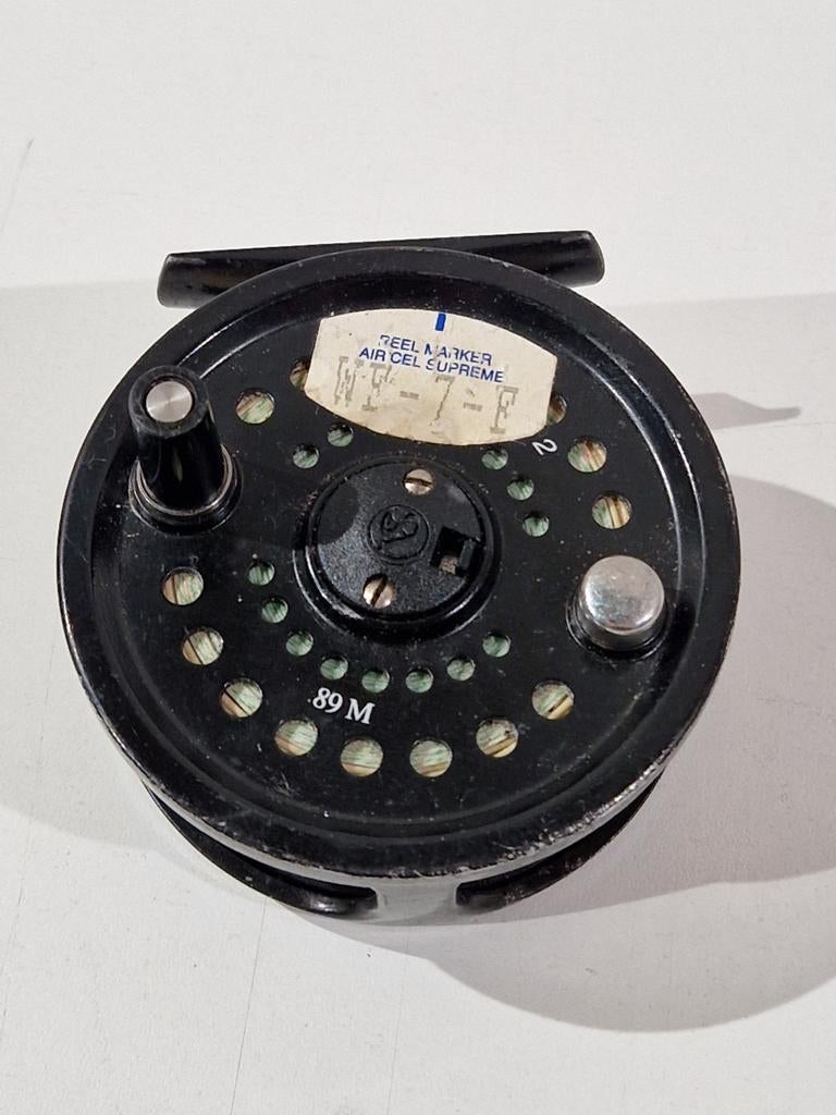 System two 89-M reel met vlieglijn wf 7 f, Watersport en Boten, Hengelsport | Vliegvissen, Ophalen of Verzenden, Gebruikt