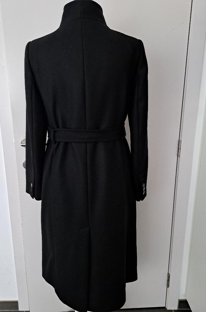 Nieuw! Mango klassieke wollen Mantel, Kleding | Dames, Jassen | Winter, Ophalen, Mango, Zwart, Maat 42/44 (L)