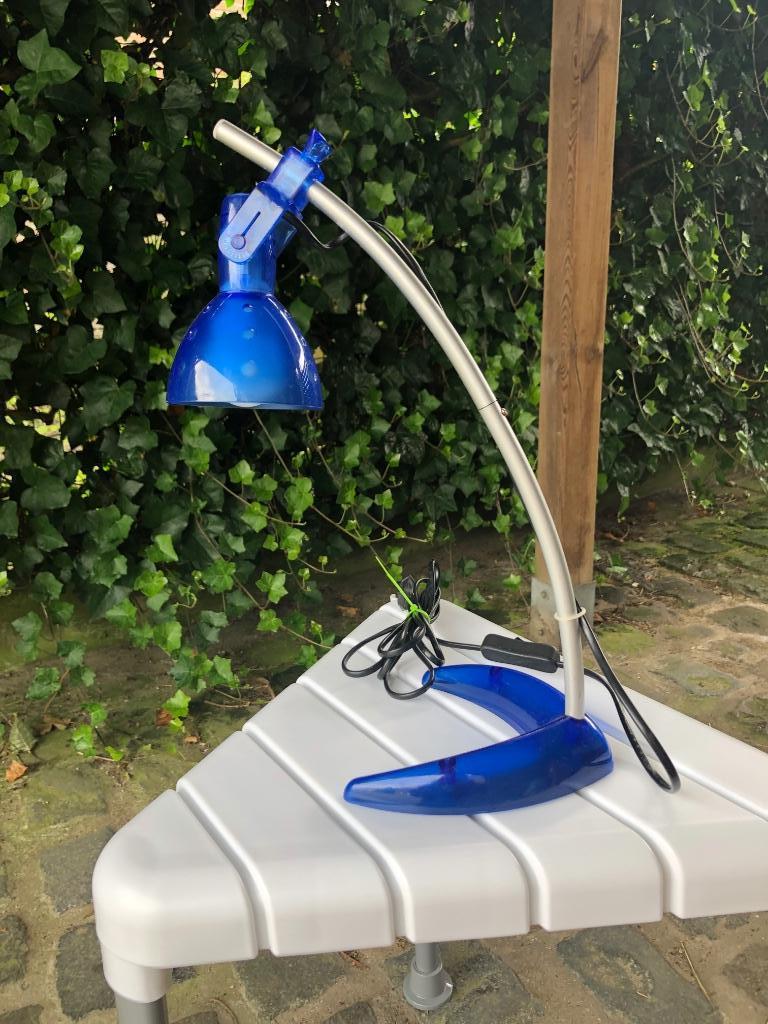 Ikea Morker Knut en Marianne Hagberg blauwe bureaulamp, Ophalen of Verzenden, Zo goed als nieuw, Kunststof