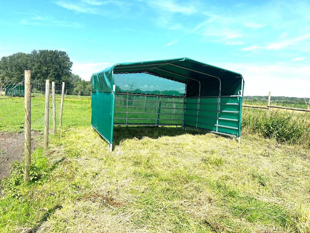 Weidetent voor schapen, paarden of koeien, Weidegang, 2 of 3 paarden of pony's