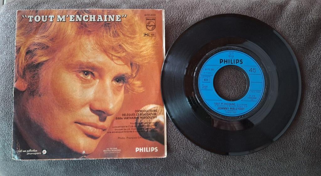 Vinyle 45 tours Johnny Hallyday, Enlèvement, Rock and Roll