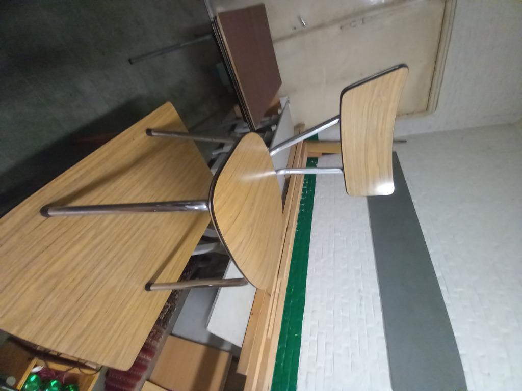keukenstoelen, Gebruikt, Bruin, Hout, Antiek