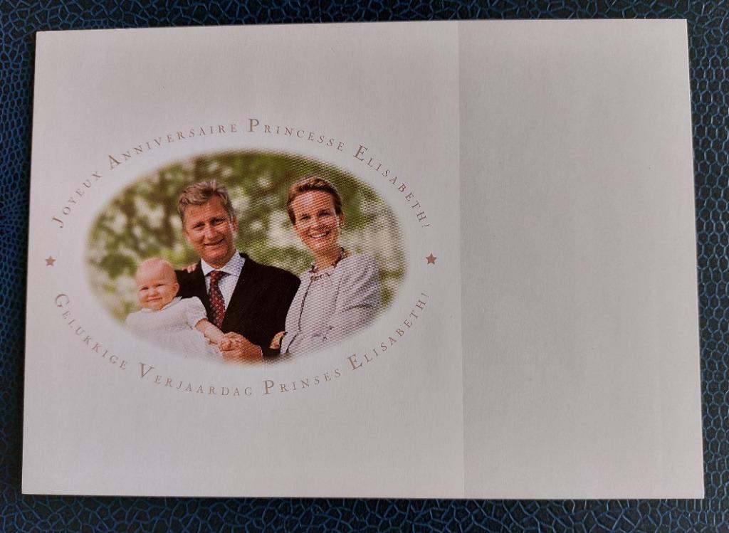 Postzegels België Souvenirkaart "Prinses Elisabeth 1j.", Postzegels en Munten, Ophalen of Verzenden, Postfris, Postfris