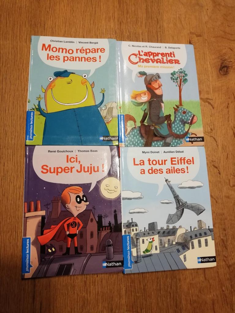 4 livres "Premières lectures" de édition Nathan, Boeken, Kinderboeken | Jeugd | onder 10 jaar, Gelezen, Fictie algemeen, Ophalen of Verzenden