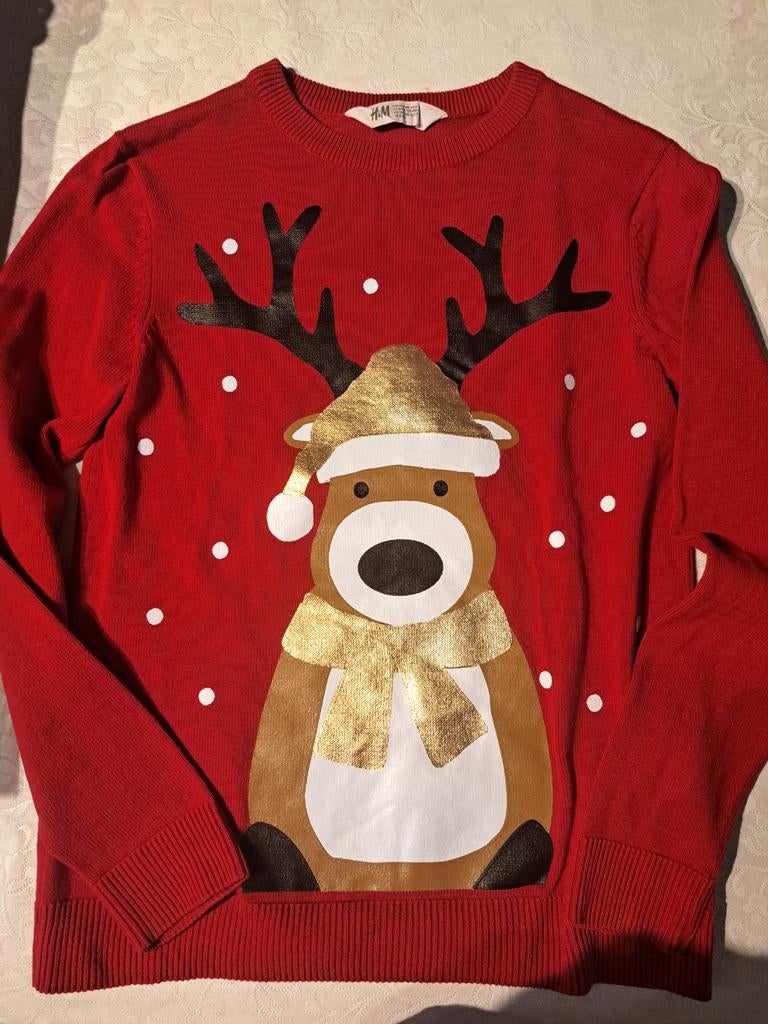 Pull de noël garçon taille 134/140, Ophalen, Jongen