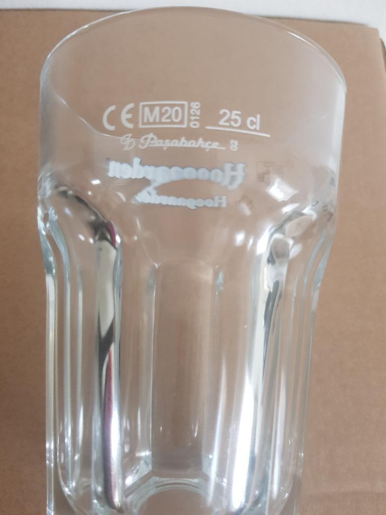 glas Hoegaarden 25 cl bierglazen - laatste 4 glazen, Ophalen of Verzenden, Nieuw, Bierglas