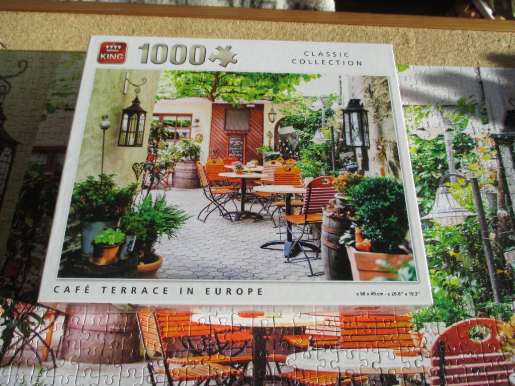puzzel terras in europa king 1000, Ophalen of Verzenden, 500 t/m 1500 stukjes, Zo goed als nieuw, Legpuzzel