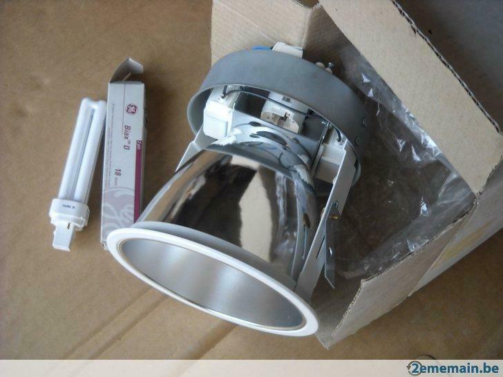 spot neon a encastrer de 2 x 18w (teknilux)., Maison & Meubles, Lampes | Spots, Neuf, Enlèvement ou Envoi